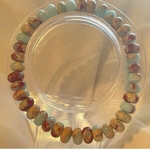 Protection crystal beads beaded bracelet stretch snakeskin sea sediment Jasper